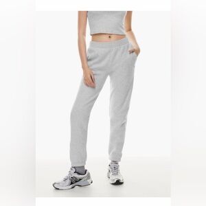 Aritzia TNA Sweatfleece Cozy Fleece Perfect Fit Gray Sweatpants Jogger XS